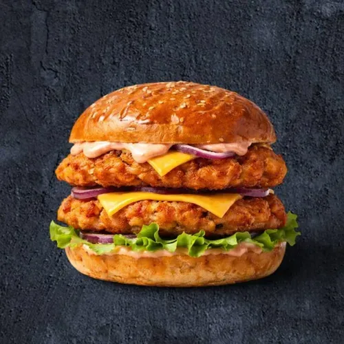 Royal double chicken burgher